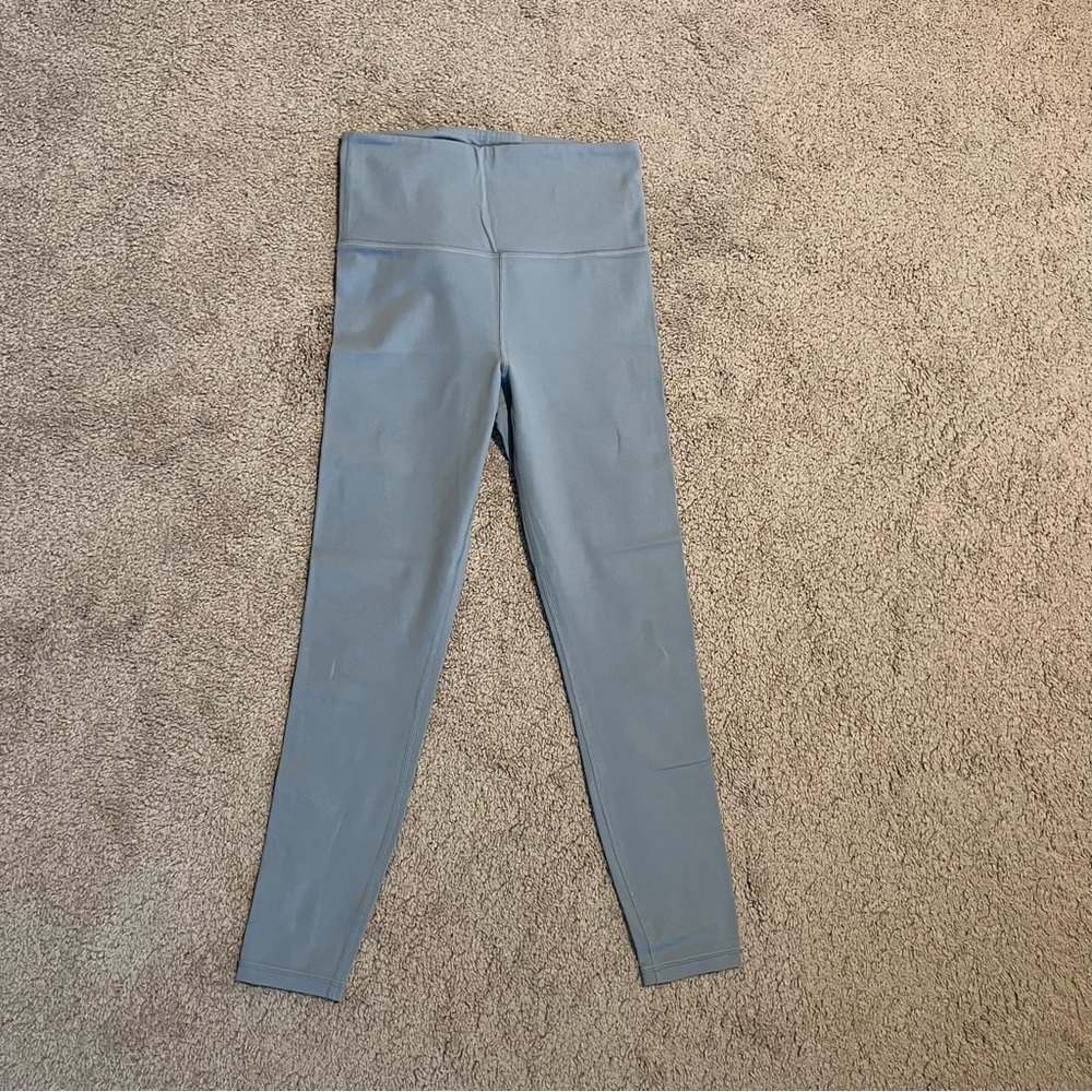 Athleta Blue Leggings with High Waist and Full Length
